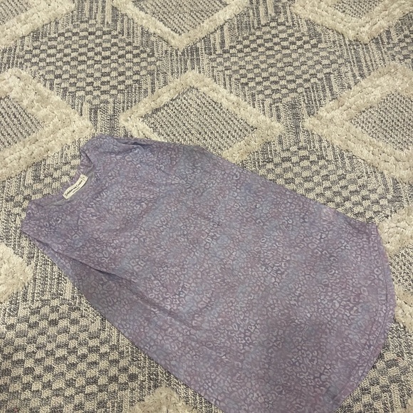 Evolution & Creation Lavender Purple Leopard Mesh Workout Athletic Tank Top S - Picture 3 of 4